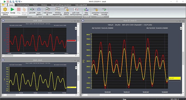 Select and import the desired waveform file and channel.