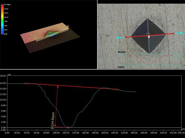 Observation and Measurement of Heat-treated Metal Using Digital Microscopes