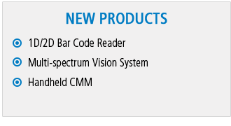 [NEW PRODUCTS] 1D/2D Bar Code Reader, Multi-spectrum Vision System, Handheld CMM