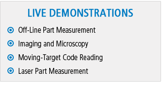 [LIVE DEMONSTRATIONS] Off-Line Part Measurement, Imaging and Microscopy, Moving-Target Code Reading, Laser Part Measurement