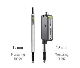 12mm Measuring range / 12mm Measuring range