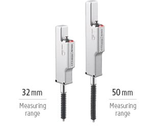 32mm Measuring range / 50mm Measuring range