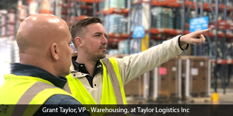 Grant Taylor, VP - Warehousing, at Taylor Logistics Inc