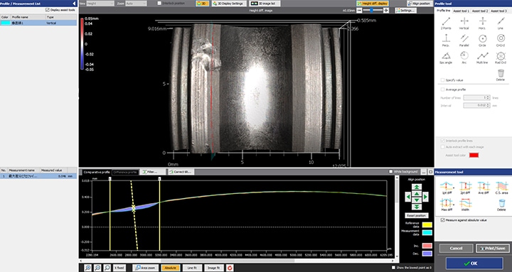 Advantage 1: The entire 3D shape surface is measured.