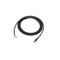 NQ-P4B10 - M8 female - loose wire power supply cable 10 m