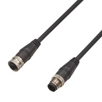Dedicated power supply cable M12, 8-pin female to 8 pin male 