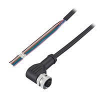 OP-88898 - M12  standard loose wire cable L-Shape 10 m PVC